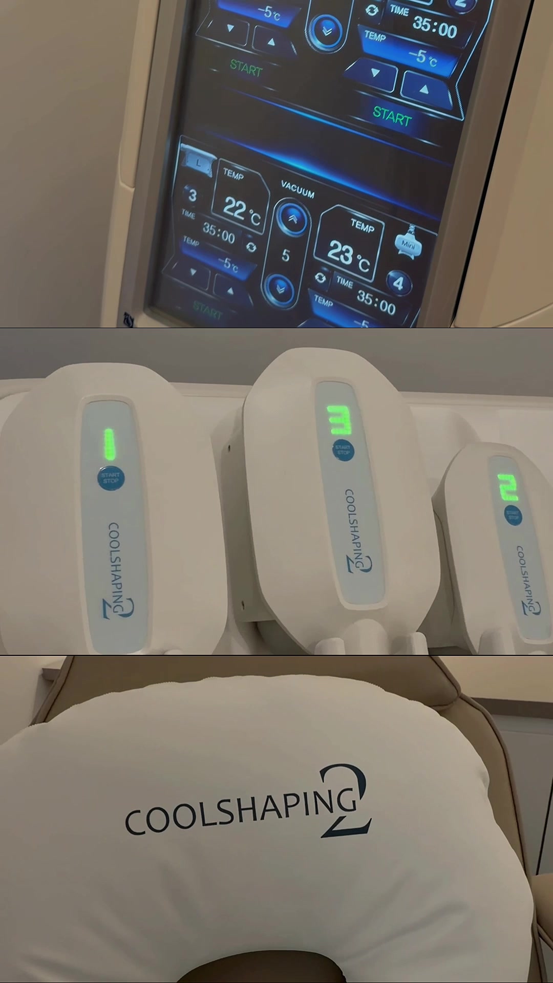 CoolShaping2 equipment and applicators in the Defined Aesthetics clinic